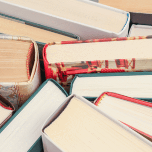 un grupo de libros de crecimiento personal